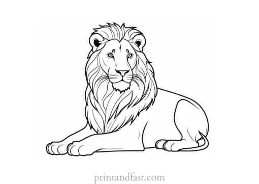 lion coloring page online