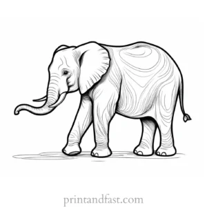 love elephant coloring page