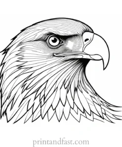 majestic eagle coloring page