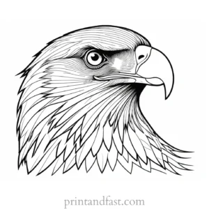 majestic eagle coloring page