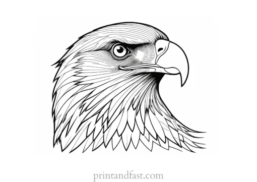 majestic eagle coloring page