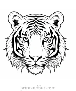 majestic tiger coloring page