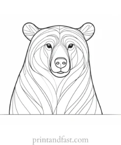 mama Bear Coloring Page