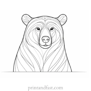 mama Bear Coloring Page