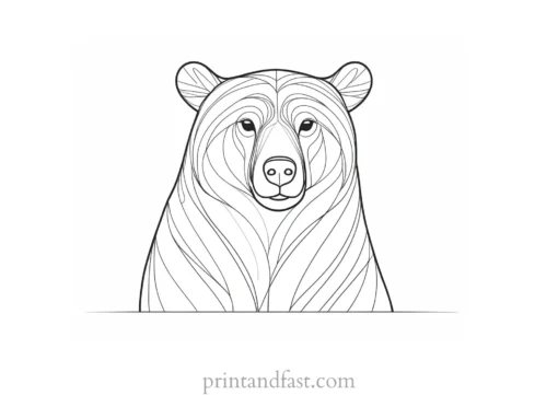 mama Bear Coloring Page