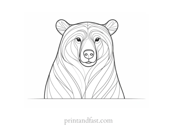 mama Bear Coloring Page