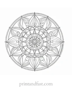 mandala ocean coloring page