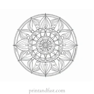 mandala ocean coloring page