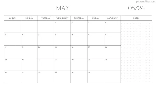 may 2024 calendar printable 4