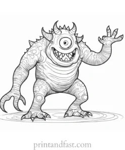 monster coloring page ideas