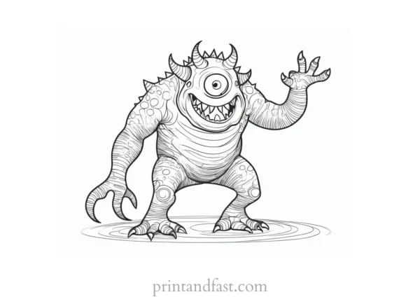 monster coloring page ideas