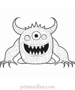 monster coloring page inspiration