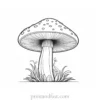 mushroom coloring page printable