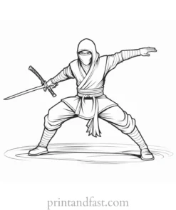 ninja coloring page ninja turtle