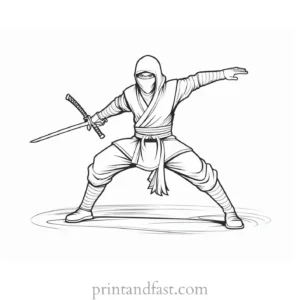 ninja coloring page ninja turtle