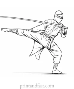 ninja coloring page online