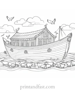 noahs ark coloring design