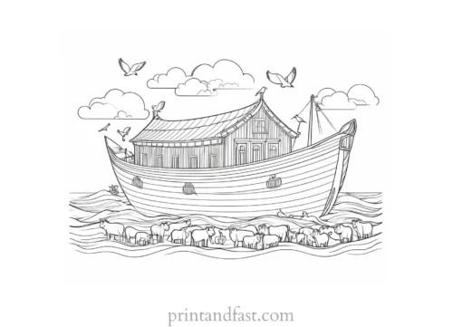 noahs ark coloring design