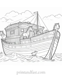 noahs ark coloring for kids