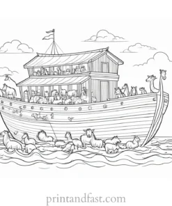 noahs ark coloring for students