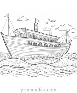 noahs ark coloring images