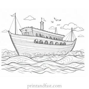 noahs ark coloring images