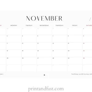 november 2024 calendar printable