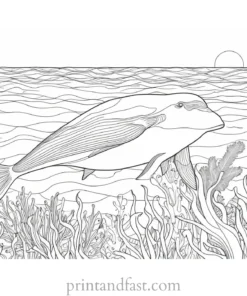 ocean animal coloring page