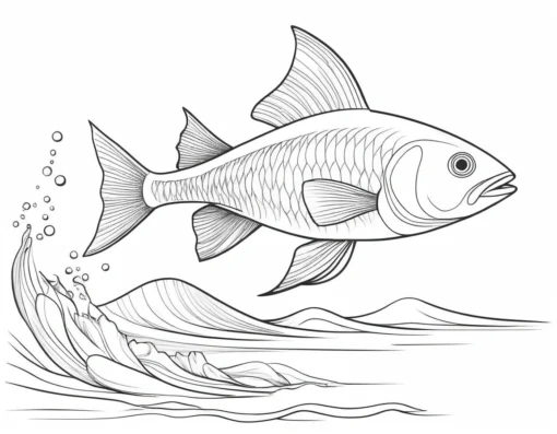 ocean fish coloring page