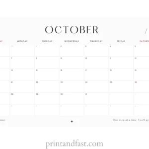 october 2024 calendar printable