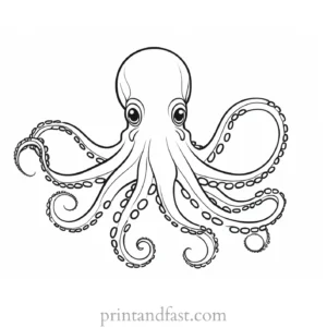 octopus coloring page free