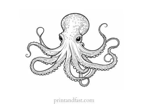 octopus coloring page intricate