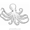 octopus coloring page printable