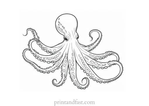 octopus coloring page printable