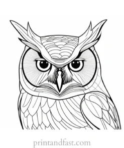 online owl coloring page