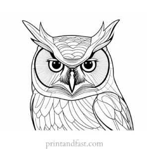 online owl coloring page