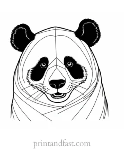 panda coloring page online