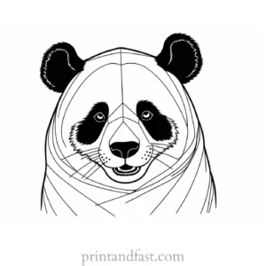 panda coloring page online