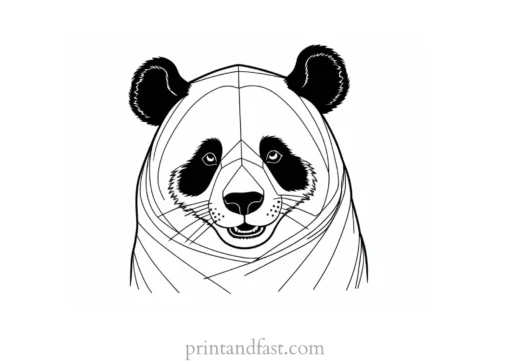 panda coloring page online