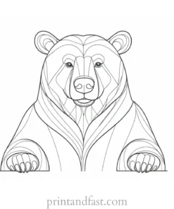 papa Bear Coloring Page