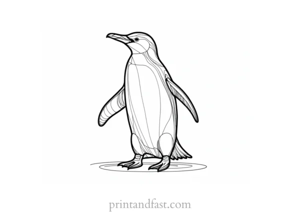 penguin Coloring Page Activity