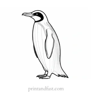 penguin Coloring Page Christmas