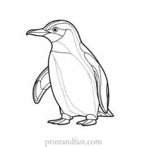 penguin Coloring Page Coloring Book