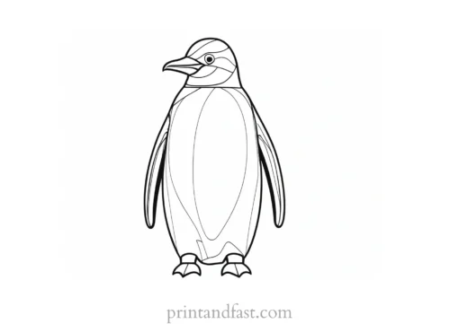 penguin Coloring Page Emperor