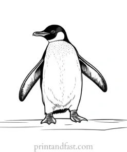 penguin Coloring Page Happy Feet