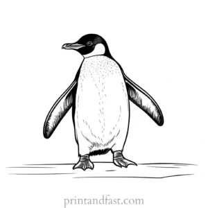 penguin Coloring Page Happy Feet