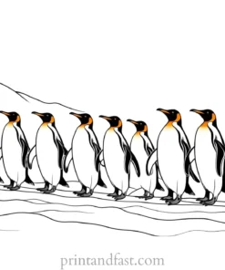 penguin Coloring Page March of the Penguins