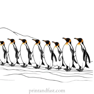 penguin Coloring Page March of the Penguins