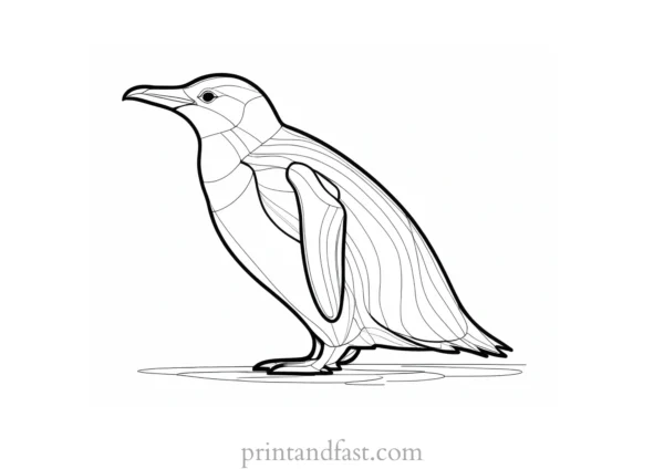 penguin Coloring Page Online