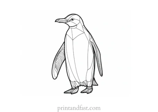 penguin Coloring Page Printable